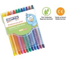 Gıpta K320 Çevirmeli 12'li Kalem Pastel Boya
