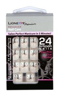 Lionesse M-61 Premium Kare Pembe 24'lü Takma Tırnak
