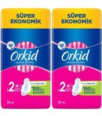 Orkid Ultra Extra İnce 22'li Hijyenik Ped 2 Adet