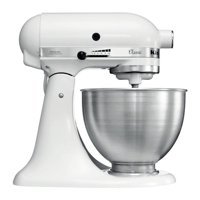 Kitchenaid Classic 5K45SSEWH Metal 275 W 4.3 lt Standlı Hamur Yoğurma ve Mutfak Şefi Beyaz