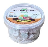 Trabzon Pazarı Doğal Meyve Aromalı Lokum Kuş 200 gr
