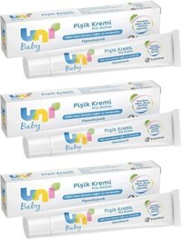 Uni Baby Parfümsüz Parabensiz Pişik Kremi 3x30 ml