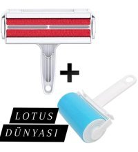 Lotus Dunyası Hazneli Yıkanabilir 2 Adet Tüy Toplama Rulosu
