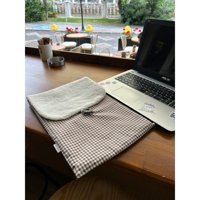 Sumicorn Design 13-14-15 inç Kumaş Kılıf Laptop Çantası Kahverengi