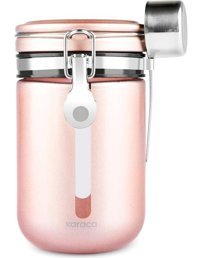 Karaca Mastermaid Rose Gold Kilitli Kapaklı 2'li Yuvarlak Cam Saklama Kabı 650 ml