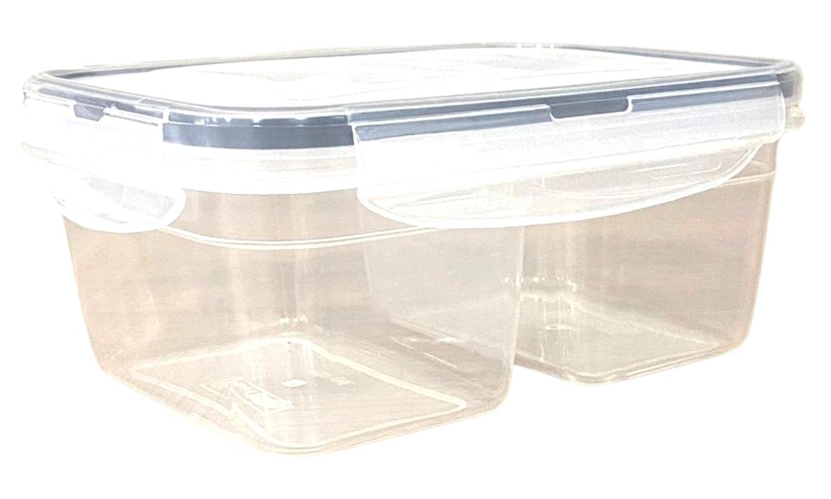 Findit LC-524 Bölmeli Dikdörtgen Plastik Saklama Kabı 450 ml