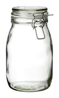 Ikea Korken 2'li Yuvarlak Cam Saklama Kabı 1.8 lt