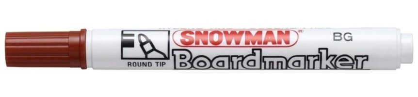 Snowman Yuvarlak Uç Standart Silinebilir Kahverengi Tahta Kalemi