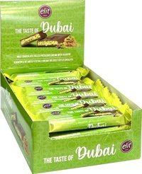 Elit Dubai Antep Fıstığı-Kadayıf Sütlü Çikolata 30 gr 24'lü