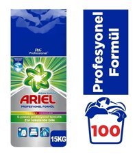Ariel Parlak Renkler Renkliler ve Beyazlar İçin 100 Toz Deterjan 15 kg