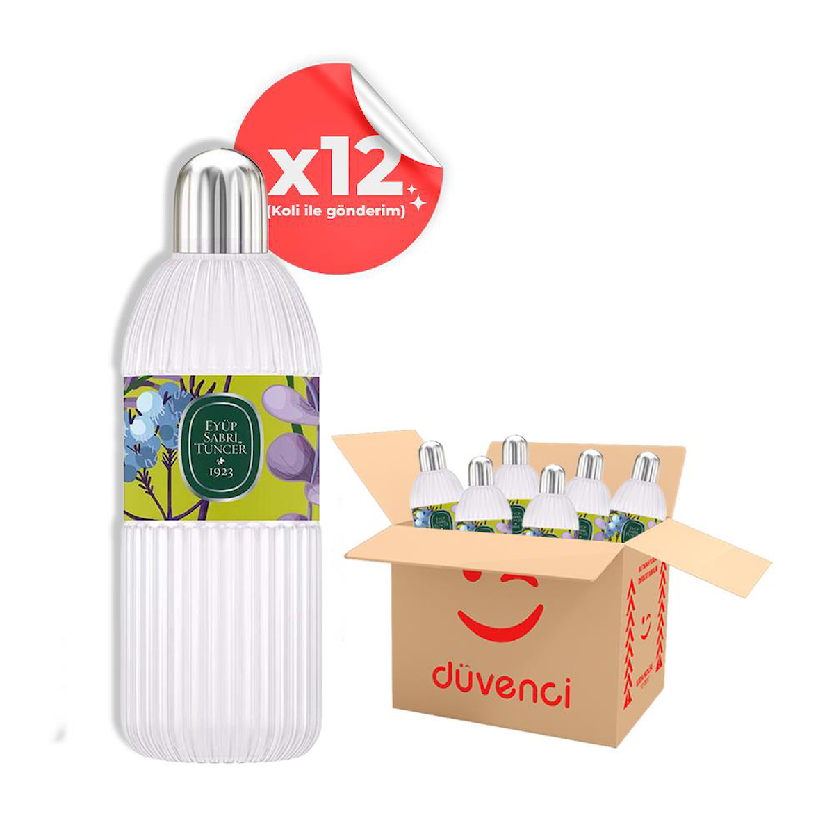 Eyüp Sabri Tuncer Lavanta Cam Şişe Kolonya 12x400 ml