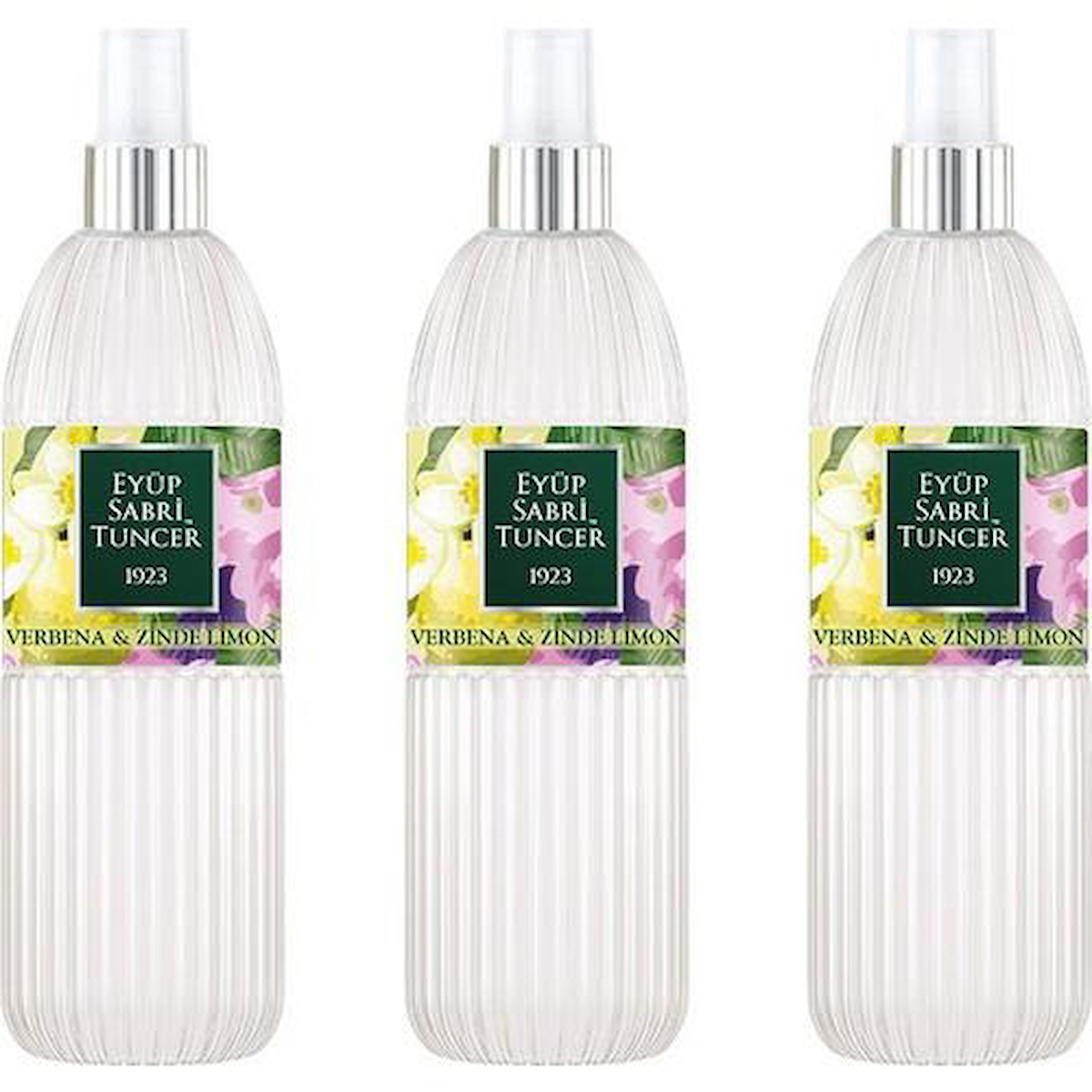 Eyüp Sabri Tuncer Verbena-Zinde Limon Sprey Pet Şişe Kolonya 3x150 ml