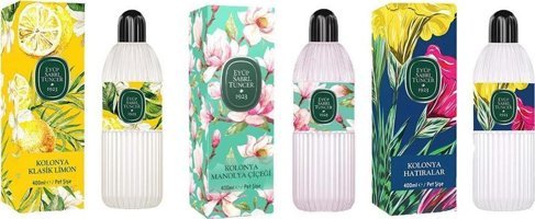 Eyüp Sabri Tuncer Çeşme Limonu-Manolya Çiçeği-Hatıralar Pet Şişe Kolonya 400 ml