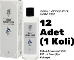 Rebul Azure Noir Cam Şişe Kolonya 12x250 ml