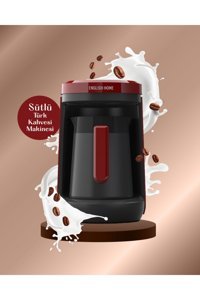 English Home TKM 6011 5 Kişilik Sütlü Kahve Yapma Kırmızı Türk Kahvesi Makinesi