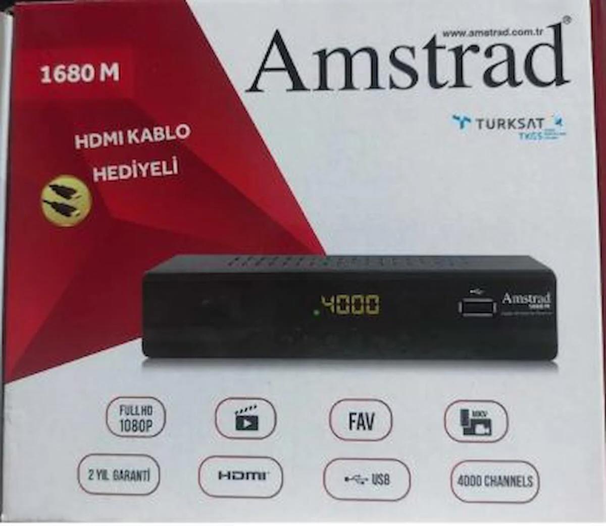 Amstrad 1680M Dijital Çanaklı HD+ Uydu Alıcısı
