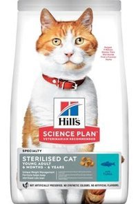 Hill's Sterilised Ton Balıklı Kısırlaştırılmış Tahıllı Yetişkin Kedi Maması 10 kg