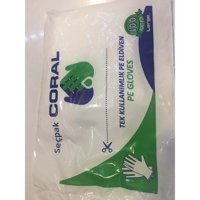 Nivemes Coral Şeffaf Large Temizlik Temizlik Eldiveni 100 Adet