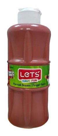 Let's L 5608 Yıkanabilir 250 ml Tekli Kahverengi Parmak Boyası