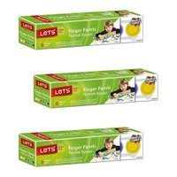 Let's Yıkanabilir 25 ml 3'lü Çok Renkli Parmak Boyası