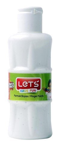 Let's L 5651 Yıkanabilir 100 ml Tekli Beyaz Parmak Boyası