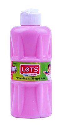 Let's Yıkanabilir 250 ml Tekli Pembe Parmak Boyası