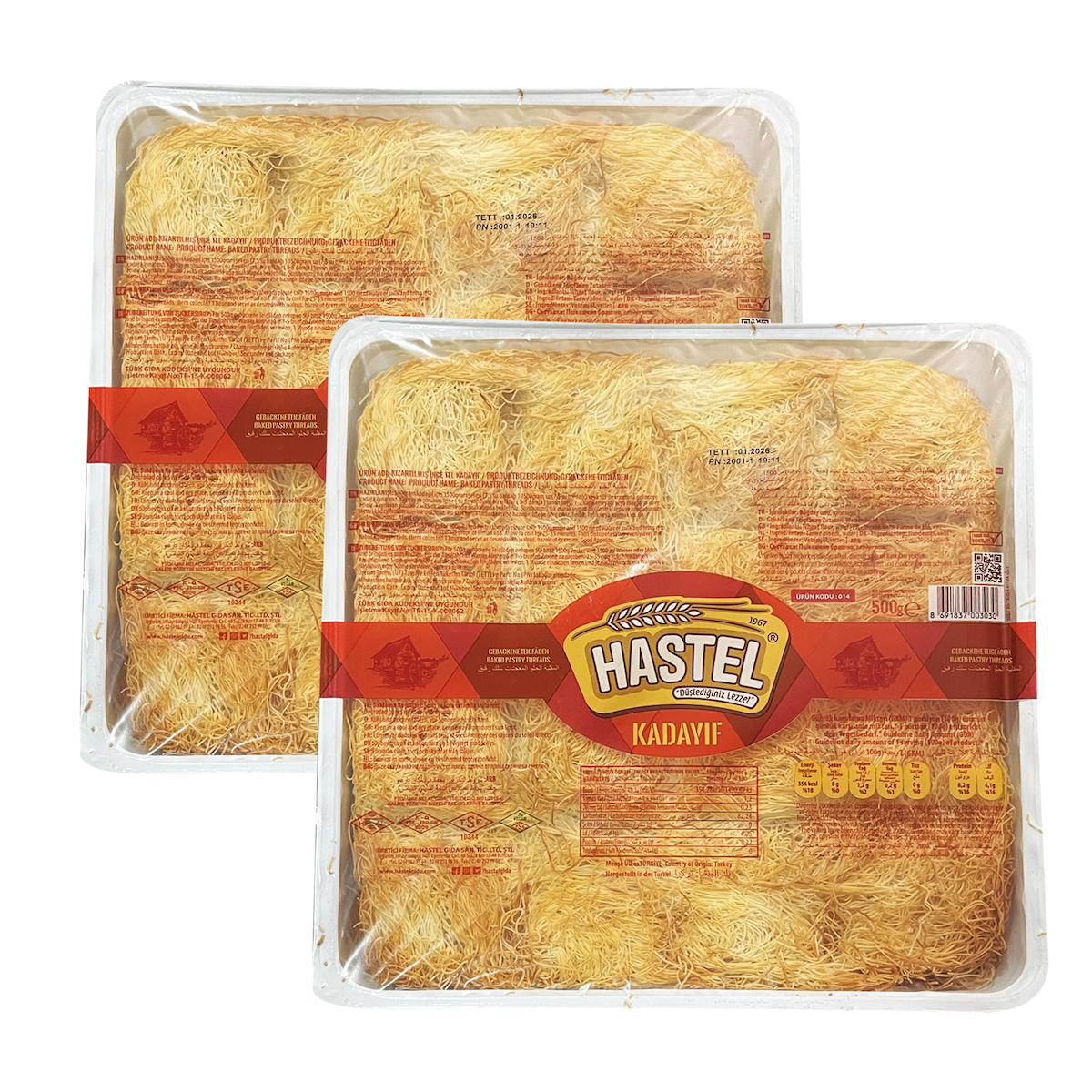 Hastel Tel Kadayıf 2x500 gr