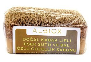 Albiox Bal-Kabak Lifli-Eşek Sütlü Katı Sabun 130 gr