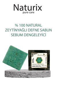 Naturix Organik Defne-Zeytinyağlı Katı Sabun 125 gr