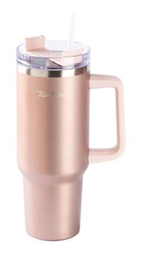 Tantitoni 020-01-Move Paslanmaz Çelik 1.2 lt Pipetli Outdoor Bardak Termos Rose Gold