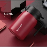 Uzspace Office Serisi Paslanmaz Çelik 830 ml Outdoor Sürahi Termos Kırmızı