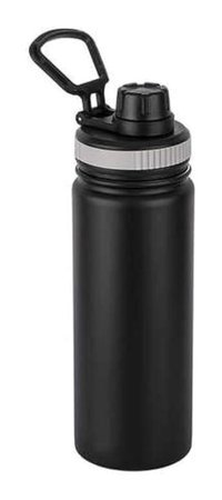 Tantitoni Jar Paslanmaz Çelik 530 ml Outdoor Şişe Termos Siyah