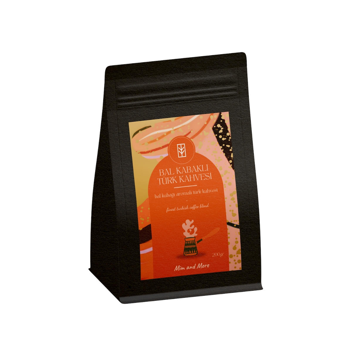 Mim And More Paket Bal Kabaklı Orta Kavrulmuş Türk Kahvesi 200 gr