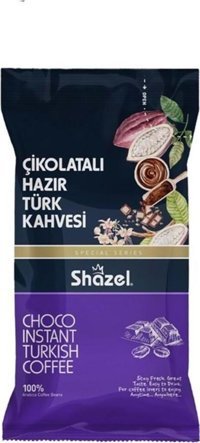 Shazel Tek İçimlik Çikolatalı Orta Kavrulmuş Türk Kahvesi 12 gr