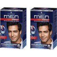 Schwarzkopf Men Perfect 90 Siyah Jel Erkek Saç Boyası 2x40 ml