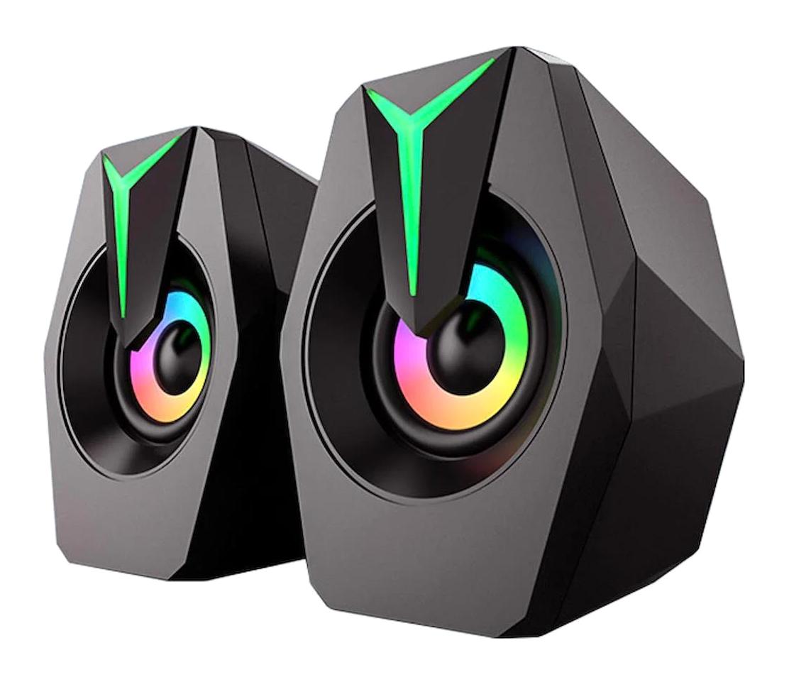 Unico K8 RGB USB Kablolu 1+1 Bilgisayar Hoparlörü