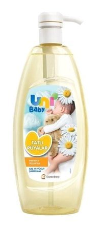 Uni Baby Tatlı Rüyalar Göz Yakmayan Hipoalerjenik Yenidoğan İçin Papatyalı Bebek Şampuanı 700 ml