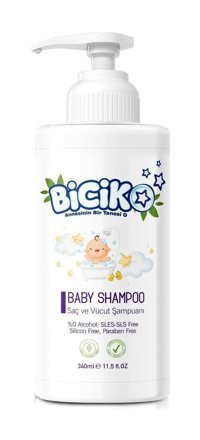 Biciko Göz Yakmayan Yenidoğan İçin Papatyalı Bebek Şampuanı 340 ml