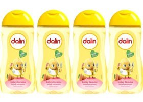 Dalin Kolay Tarama Göz Yakmayan Hipoalerjenik Yenidoğan İçin Bebek Şampuanı 4x200 ml