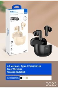 Acl Acb-58 Android & iOS Uyumlu 5.3 Silikonlu Kablosuz Kulak İçi Bluetooth Kulaklık Siyah