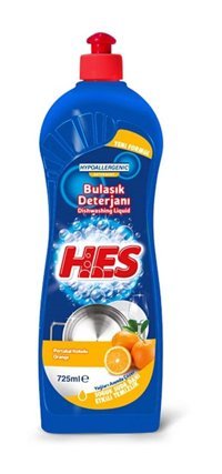 Hes Portakal Kokulu Jel El Bulaşık Deterjanı 725 ml