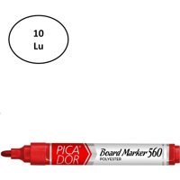 Picador Tahta Kalemi 560 Yuvarlak Uç Kırmızı 10'lu