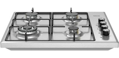 Tecna 6475-D Doğalgazlı Çelik 4 Gözlü Beyaz Set Üstü Ocak