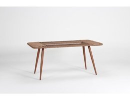 Nuano Consept Dikdörtgen Ahşap 85x145 cm Kahverengi Bahçe Masası
