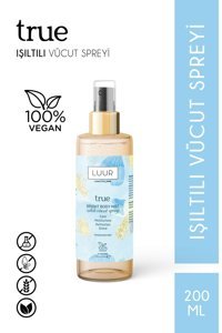 Luur Cosmetics & More True Fresh Simli Hyalüronik Asit İçeren Nemlendiricili Kadın Vücut Spreyi 200 ml