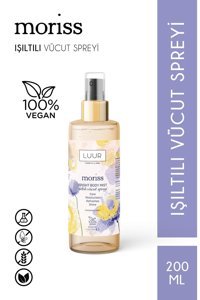 Luur Cosmetics & More Moriss Çiçeksi Simli Nemlendiricili Kadın Vücut Spreyi 200 ml