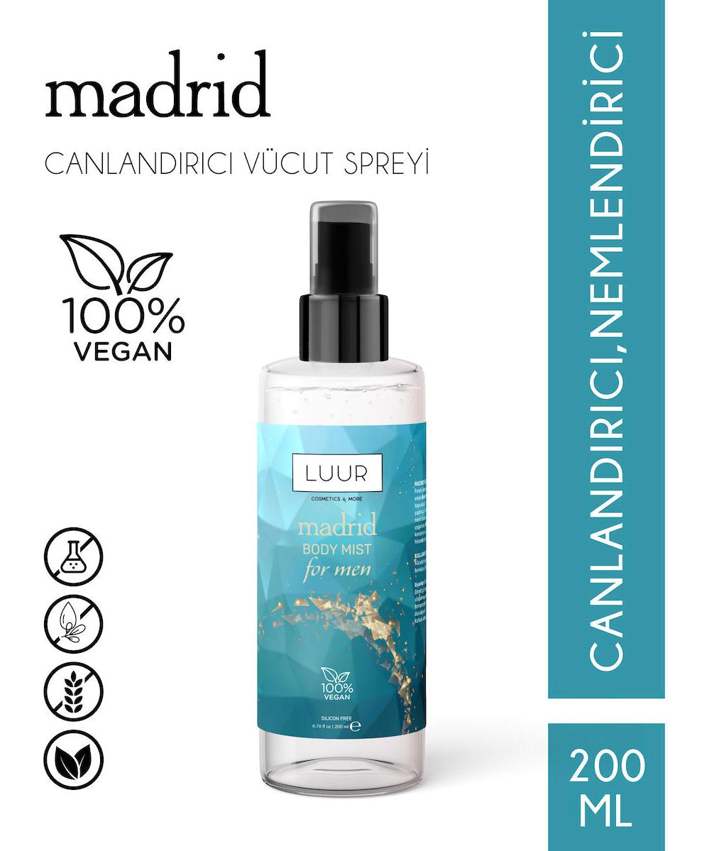 Luur Cosmetics & More Madrid Meyvemsi Erkek Vücut Spreyi 200 ml