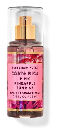 Bath & Body Works Pink Pineapple Sunrise Meyvemsi Simli Kadın Vücut Spreyi 75 ml