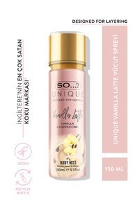 So...? Unique Vanilla Latte Vanilya Simli Kadın Vücut Spreyi 150 ml