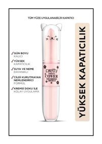 Pretty Beauty Stick Concealer & Liquid 01 Nemlendiricili Göz Altı Likit-Krem Fırça Kapatıcı